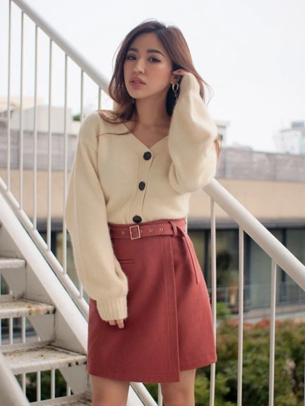 ベルトsetラップ台形スカート Lip Service リップサービス のスカート通販 Tokyo Outlet Week Online