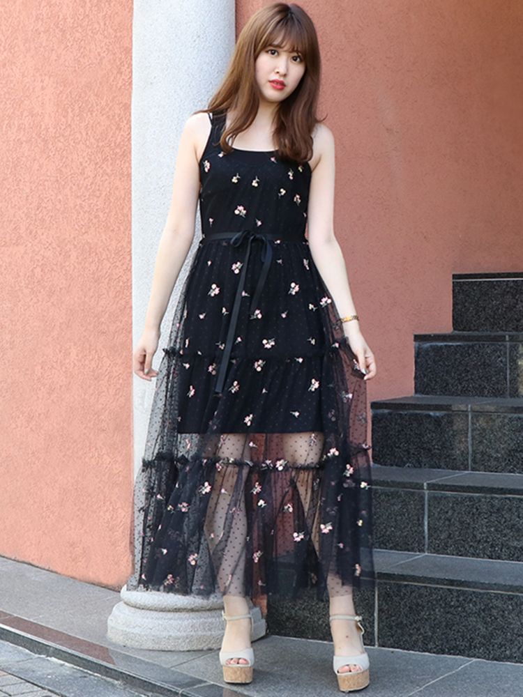 ドットシアーティアードドレス Dazzlin ダズリン のワンピース通販 Tokyo Outlet Week Online