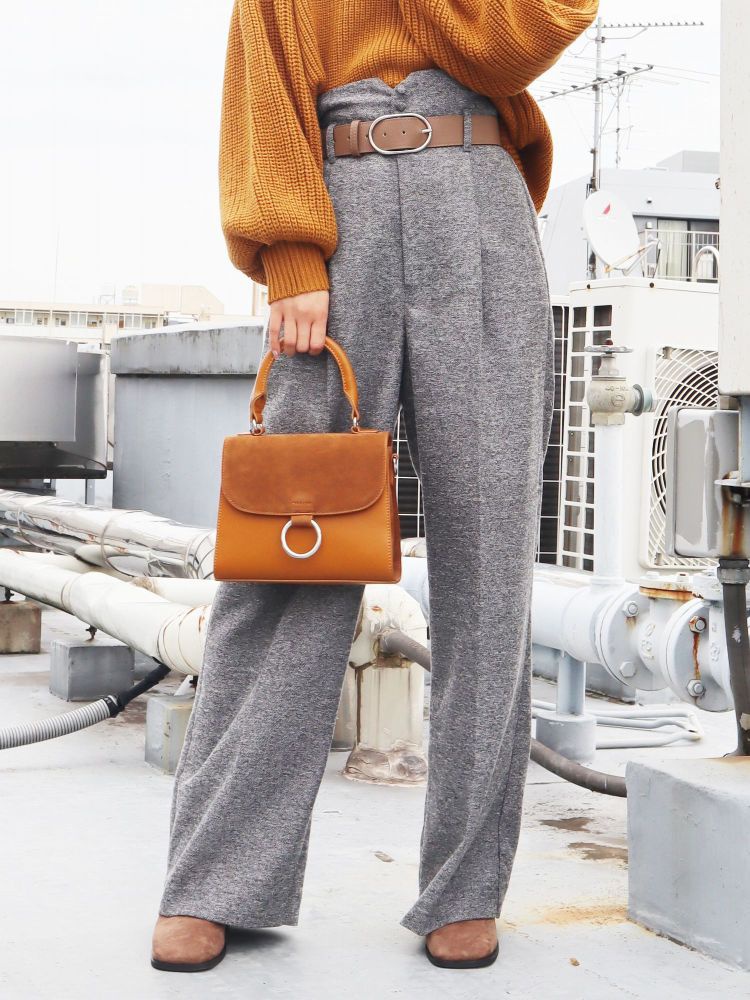 ヘリンボーンコルセットワイドパンツ Emoda エモダ のパンツ通販 Tokyo Outlet Week Online