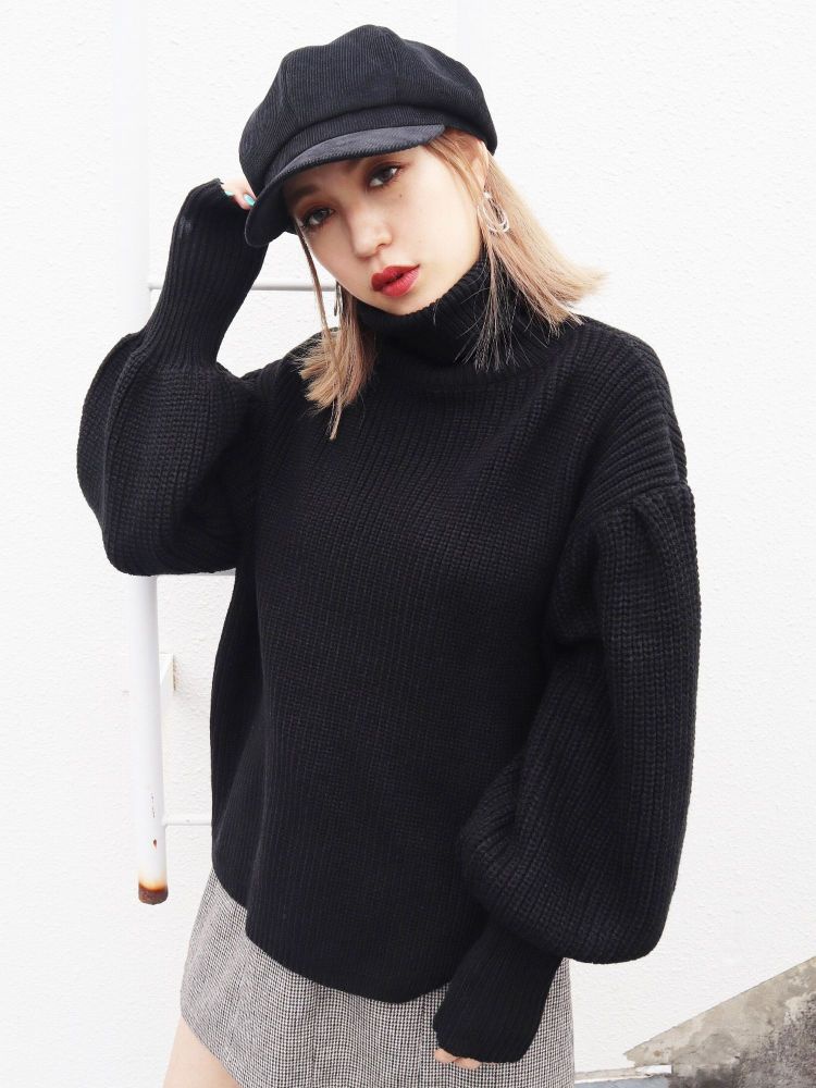 Tuck Volume Sleeve Knit Emoda エモダ のニット通販 Tokyo Outlet Week Online