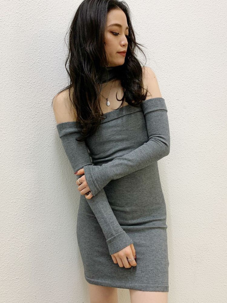 2wayチョーカーベアニット ワンピース Gyda ジェイダ のワンピース通販 Tokyo Outlet Week Online