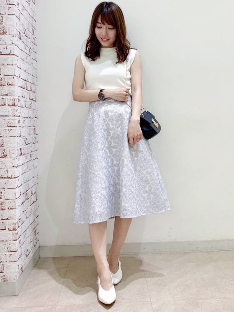 レースボンディングフレアスカート Mercuryduo マーキュリーデュオ のスカート通販 Tokyo Outlet Week Online