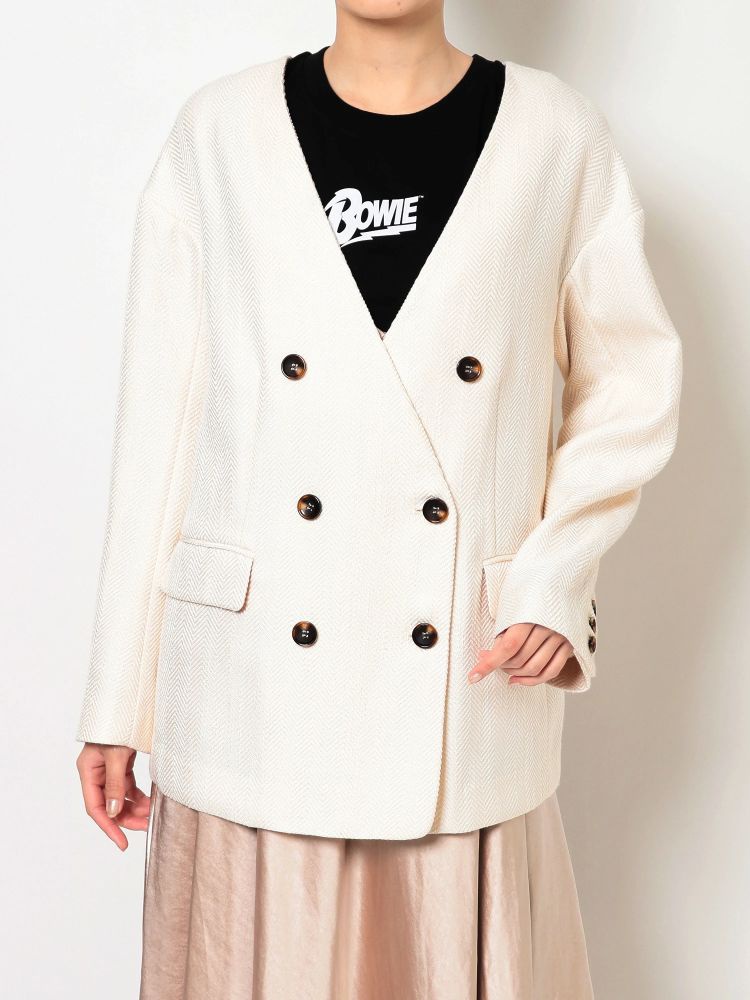 ヘリンボーンツイードジャケット Mercuryduo マーキュリーデュオ のジャケット通販 Tokyo Outlet Week Online