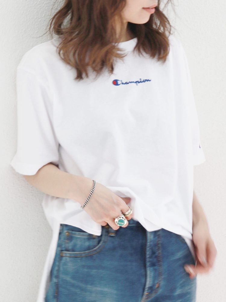 Champion サイドスリットビッグtee Ungrid アングリッド のtシャツ カットソー通販 Tokyo Outlet Week Online