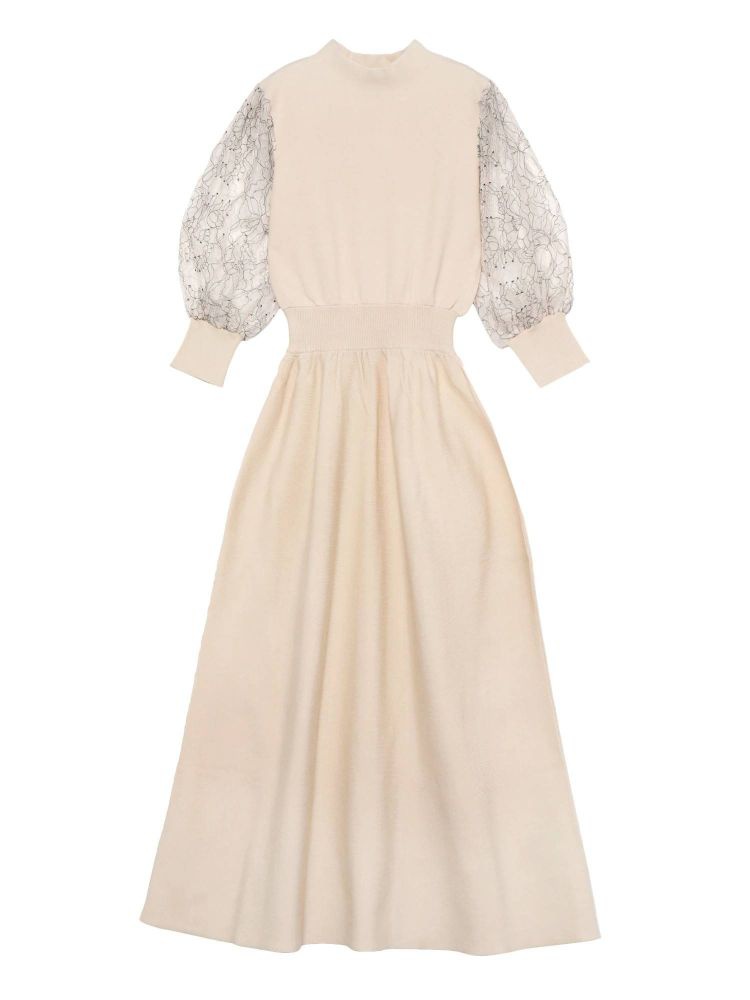 レーススリーブニットワンピース Lagunamoon ラグナムーン のワンピース通販 Tokyo Outlet Week Online